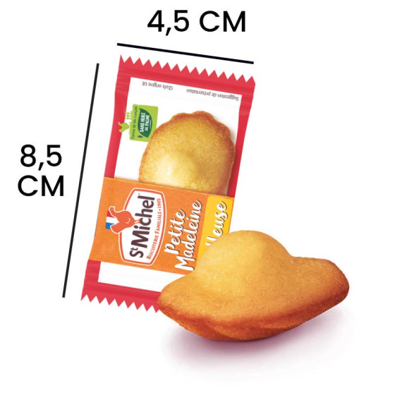 ST MICHEL La Petite Madeleine Moelleuse & Fondante Lot de 350 Mini Madeleines en Sachets Fraicheur - vue 5