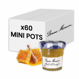 Confiture Bonne Maman - Mini pot en verre de miel Fleur d'Oranger - 60x 30g