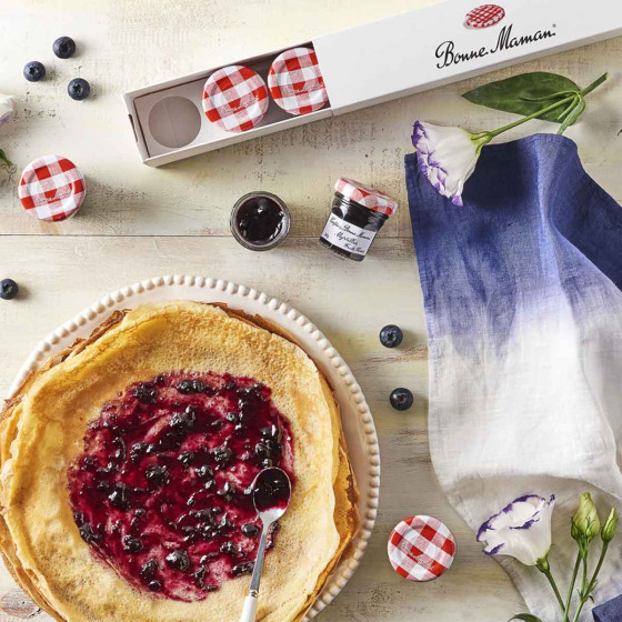 Confiture Bonne Maman Myrtille 30 gr - 15 mini pots en verre