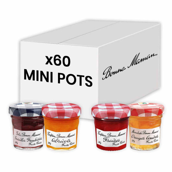 Confiture Bonne Maman - Coffret 4 parfums - Classique - 60x 30g