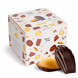 Madeleine Nature Maison Colibri Coque Chocolat Noir - 30 madeleines emballées individuellement