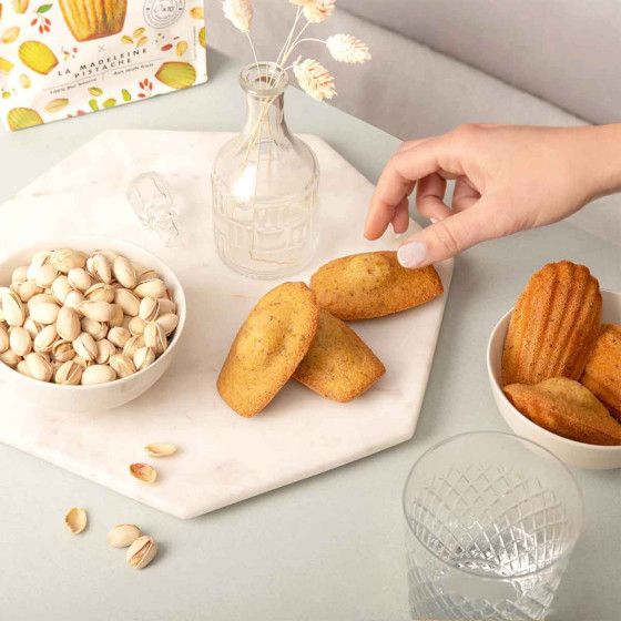 Madeleine Pistache Maison Colibri Pur Beurre - 30 madeleines emballées individuellement