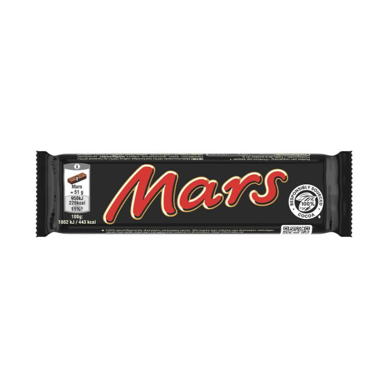 Barre Mars chocolat et caramel - Boite de 32 Mars