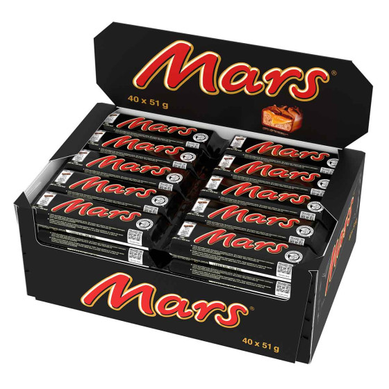 Barre Mars chocolat et caramel - Boite de 32 Mars
