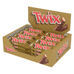 Barre Twix chocolat et caramel - Boite de 32 Twix