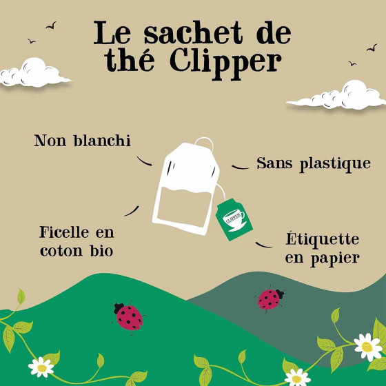 Thé Noir Bio Clipper English Breakfast - 6 boites - 120 sachets