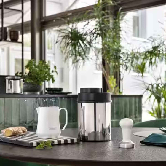 Tamper Delonghi acier plat 51mm - Blanc - DLSC079