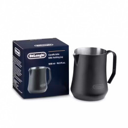 Pichet à lait 50 cl en acier inoxydable Noir - Pot à lait Barista - Delonghi DLSC082
