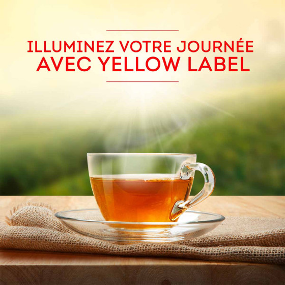 Coffret de Thé Noir Yellow Label Tea Lipton - 3 coffrets - 300 sachets