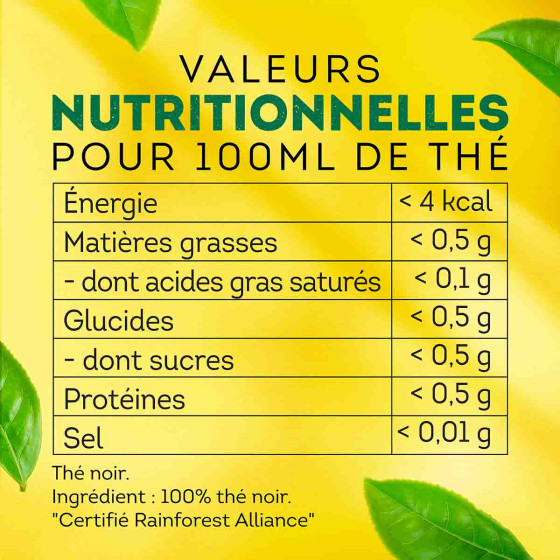 Coffret de Thé Noir Yellow Label Tea Lipton - 3 coffrets - 300 sachets