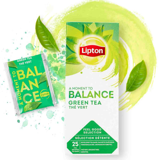 Thé Vert Lipton - 6 boites - 150 sachets