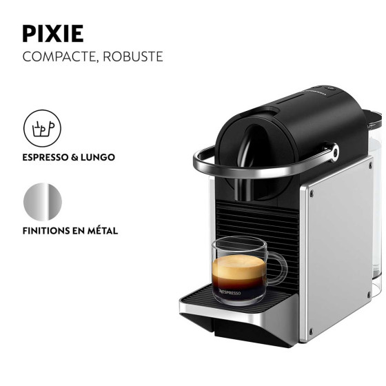 Machine Nespresso Magimix Pixie Argent M113 Nouveau design