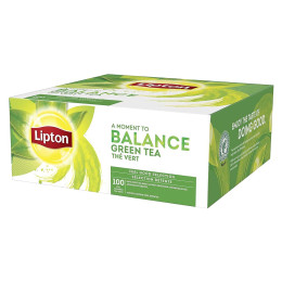 Coffret de Thé Vert Lipton - 100 sachets