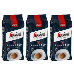 Café en Grains Segafredo Espresso - 3 paquets - 3 Kg