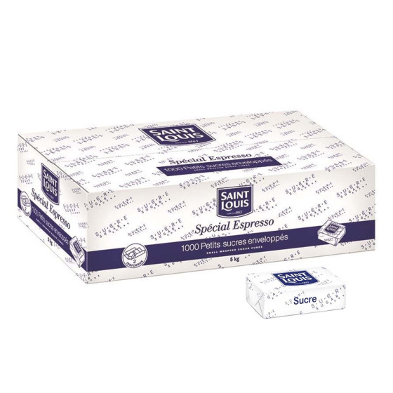 Sucre Blanc 2 Morceaux Enveloppés Saint Louis - 1000 pièces