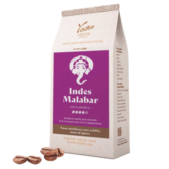Café en Grains Café Voisin Indes Malabar - 1 Kg