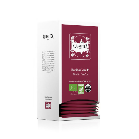 Rooibos Vanille Bio Kusmi Tea - 6 boites - 150 sachets enveloppés