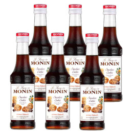 Sirop Monin Saveur Chocolat Cookie - 6 bouteilles de 25cl