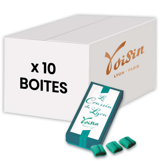 Chocolat Voisin Spécialités de Lyon Le Coussin - 10 boites - 450 gr
