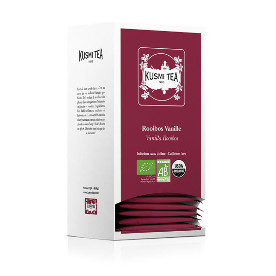 Infusion Rooibos Vanille Bio Kusmi Tea - 25 sachets enveloppés