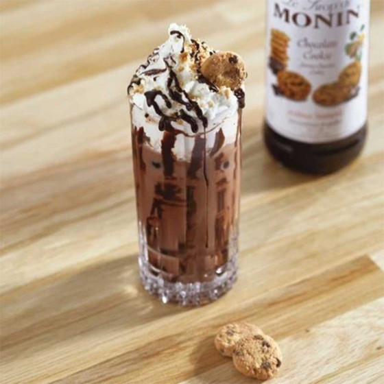 Sirop Monin Saveur Chocolat Cookie - 6 bouteilles de 25cl