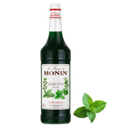 Sirop Monin Saveur Menthe - 1 bouteille de 1L
