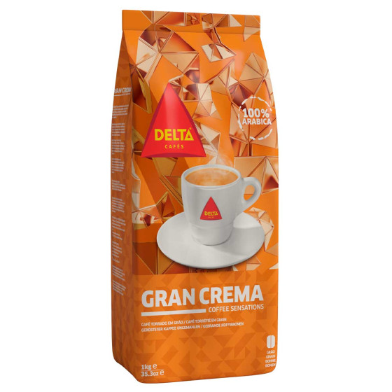 Café en Grains Delta Cafés Gran Crema - 10 paquets - 10 Kg
