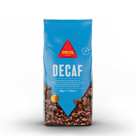 Café en Grains Delta Cafés Décaféiné - 5 paquets - 2,5 Kg