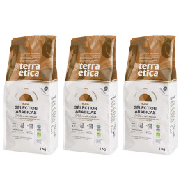 Café en Grains Bio Terra Etica Sélection Arabicas - 3 paquets - 3 Kg