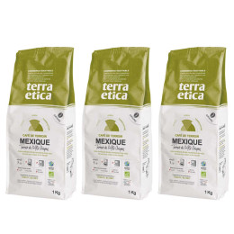 Café en Grains Bio Terra Etica Mexique - 3 paquets - 3 Kg