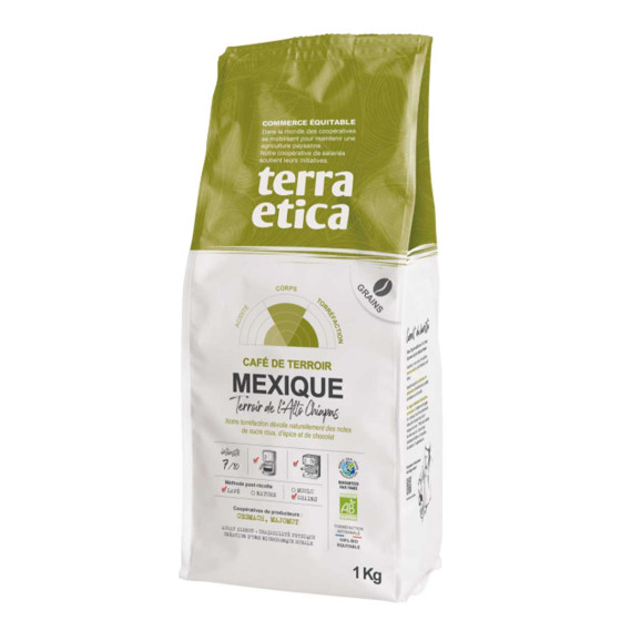 Café en Grains Bio Terra Etica Mexique - 3 paquets - 3 Kg