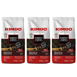 Café en Grains Kimbo Espresso Napoli - 3 paquets - 3 Kg