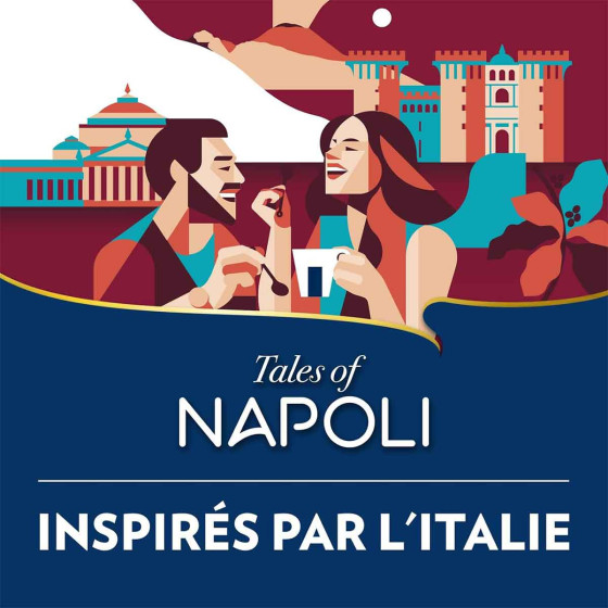 Café en Grains Lavazza Tales of Napoli - 6 paquets - 1,5 Kg