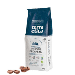 Café en Grains Bio Terra Etica Éthiopie Décaféiné - 3 paquets - 1,5 Kg