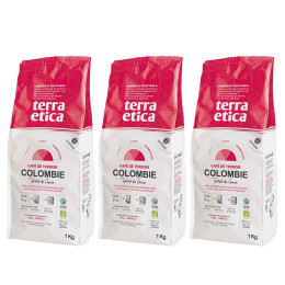 Café en Grains Bio Terra Etica Colombie - 3 paquets - 3 Kg