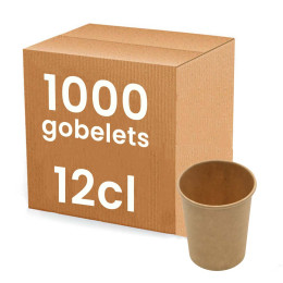 Gobelet à café en Kraft 12 cl - 1000 gobelets