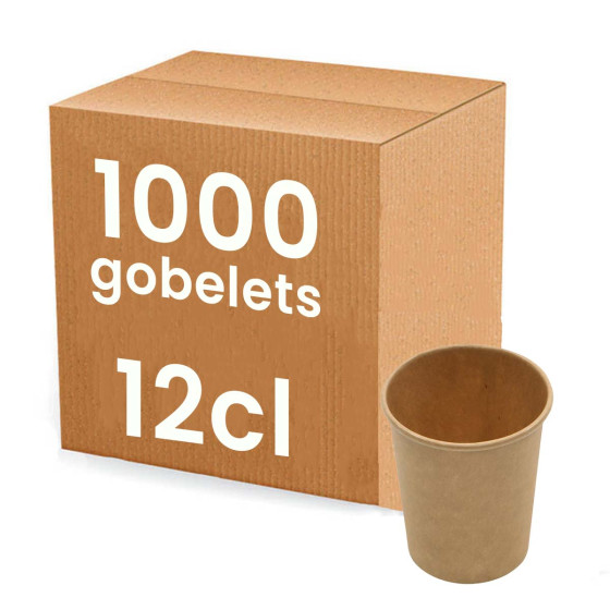 Gobelet à café en Kraft 12 cl - 1000 gobelets