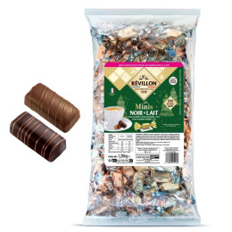 200 Mini Papillotes au Chocolat noir et lait - Révillon - 1,26 Kg
