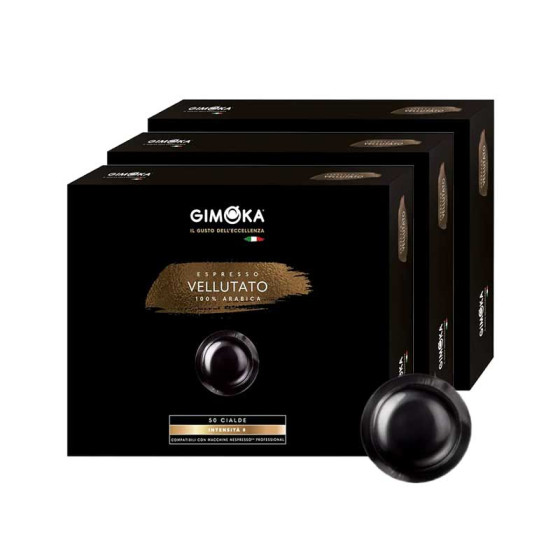 Capsule Nespresso Pro Compatible Gimoka Vellutato - 3 boites - 150 capsules