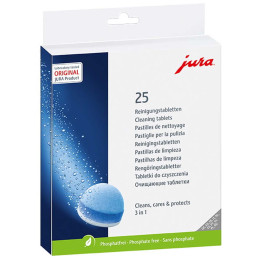 Pastilles de nettoyage 3 phases Jura 25045 - 3 boites - 75 pastilles