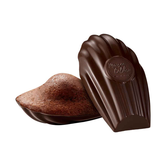 Madeleine Chocolat Maison Colibri Coque Chocolat Noir - 30 madeleines emballées individuellement
