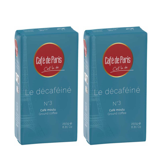 Café Moulu Café de Paris Décaféiné - 2 paquets - 500 gr
