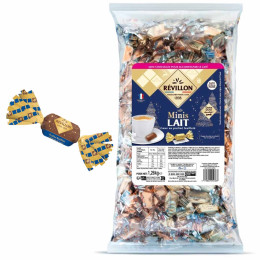 Sachet de vrac mini Papillotes au Chocolat lait praliné - La papillote française Révillon - 1,26 Kg