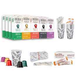Kit réassortiment pour Nespresso - Pack Pro - 200 Boissons Orubia