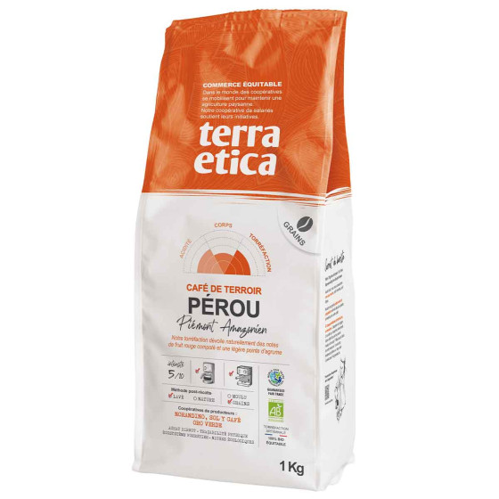 Café en Grains Bio Terra Etica Pérou - 1 Kg