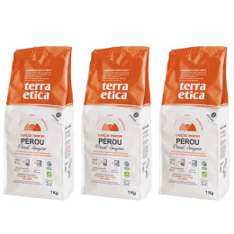 Café en Grains Bio Terra Etica Pérou - 3 paquets - 3 Kg