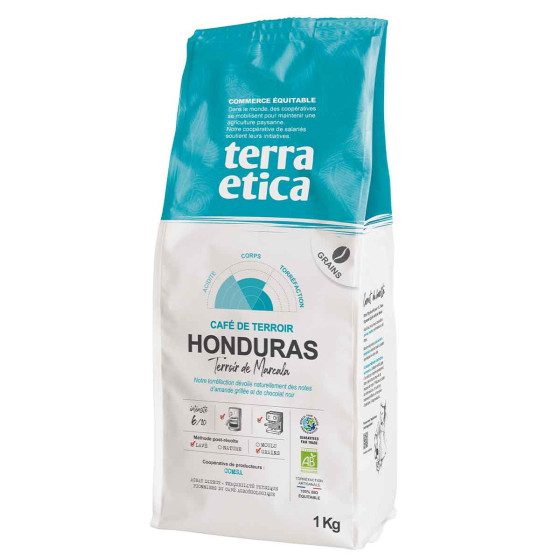 Café en Grains Bio Terra Etica Honduras - 3 paquets - 3 Kg