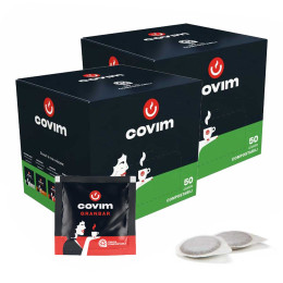 Dosette ESE Café Covim Espresso Granbar - 2 boites - 100 dosettes emballées individuellement