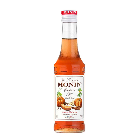Sirop Monin Saveur Citrouille Epicée - 1 bouteille de 25 cl
