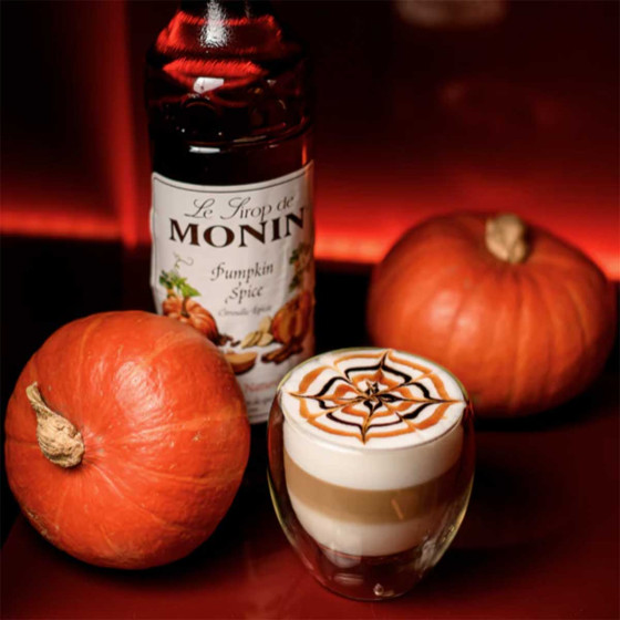 Sirop Monin Saveur Citrouille Epicée - 1 bouteille de 25 cl